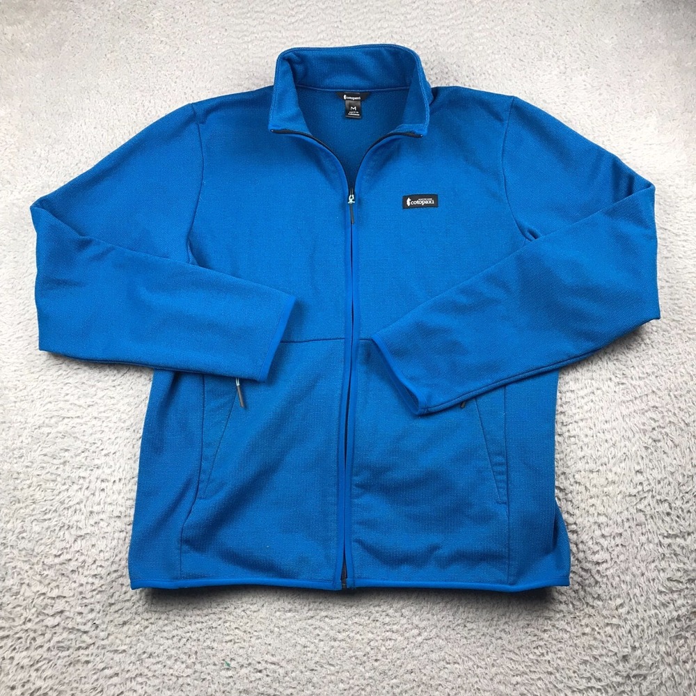 Cotopaxi Envo Fleece Full-Zip Jacket Mens M Blue Mid Layer Tech Sweater